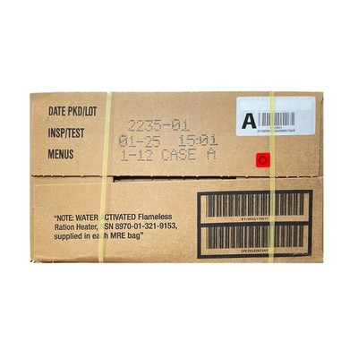 MRE U.S. Military Ready to Eat Meals INSP 2026 - Case, 1, 2, 4, 6
