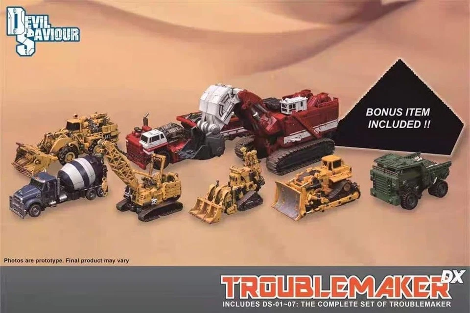 Troublemaker DX Combiner Set of 8 | Devil Saviour - Image 2 of 4