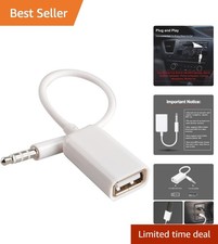 AUX to USB Adapter   Exclusive 3.5mm to USB 2.0 for Car Audio with MP3 Decoder