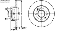 ATE Bremsscheiben Ø238Mm + BremsbelÄGe Vorne FÜR Renault Twingo 1 C06X S06X