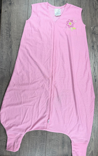 Baby Girl Halo Early Walker Large Pink Flower Light Weight Sleepsack