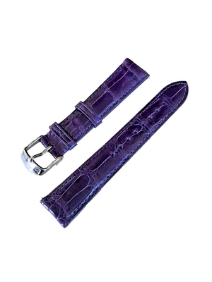 MICHELE PURPLE 18mm Alligator Watch Strap - made in USA DECO  display picture 2
