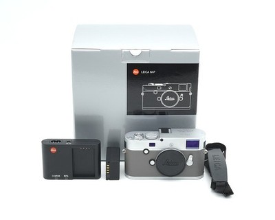 Leica M-P (Typ 240) Gehäuse 10772 silber/individual Leder grau wie neu #44921**