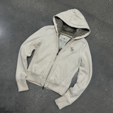 Abercrombie  Fitch Y2K 2000s Faux Fur lined hoodie size Large