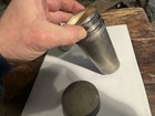 Vintage 1920'S 4 NESTING  Universal Nickel PLATE  GLASS CUPS With Handles — photo 2