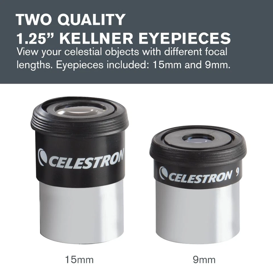 - PowerSeeker Telescope Accessory Kit - Includes 2X 1.25 Kellner Eyepieces, 3... - Image 2 of 4