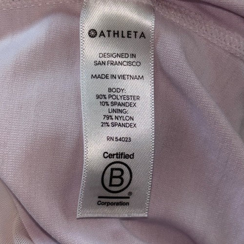 Athleta Pacifica cap sleeve rash guard contoured tank top lilac purple sz Large - Picture 9 of 10