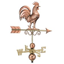 Bantam Rooster Weathervane - Pure Copper Bantam Rooster Weathervane - Pure Copper - Image 1