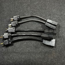 Hubbell Edison Male to Stage Pin Female Adapter 600V Power Cable 1 ft Lot Of 5