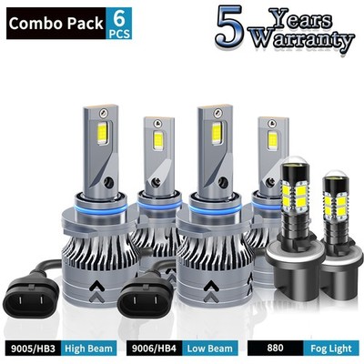 LED Headlight Bulbs For GMC Envoy XL 2002-2006 Sport Utility 4-Door Super Bright