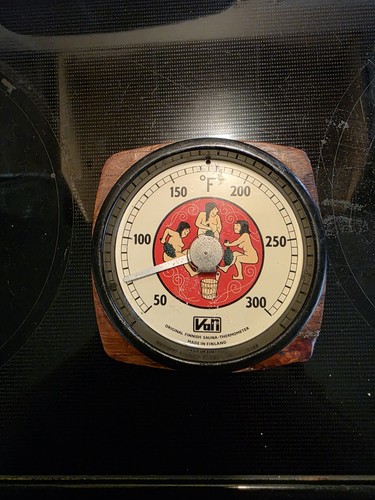 Vari Sauna Thermometer Original Finnish Sauna Made in Finland Vintage Rare