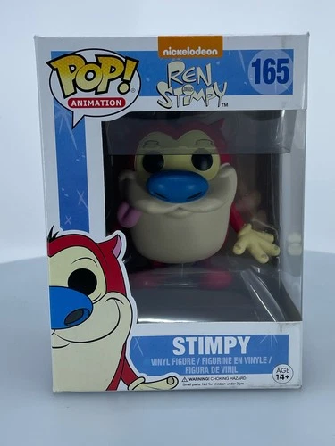 Funko POP! Animation Ren and Stimpy Stimpy #165 Vinyl Figure DAMAGED BOX