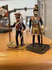 Well Painted 54mm lead Stadden French Napoleonic General Almirall flagbearer