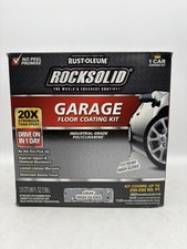 Rust Oleum RockSolid 1 Car Garage Floor Kit - 90 oz Gray Polycuramine