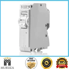 Standard 1-Pole 15 Amp, 120-Volt, Thermal Magnetic Branch Circuit Breaker