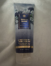 Bath  Body Works Denim  Daisies 24 Hour Moisture Body Cream 8 oz Shea HA