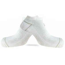 Mens Ankle Trainer Socks Cushioned Sports Compression Arch Breathable Mesh