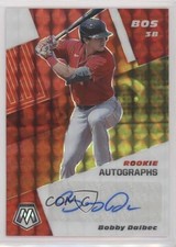 2021 Panini Mosaic Rookie Choice Red & Yellow Prizm 43/88 Bobby Dalbec Auto q3o