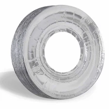 24 Aluminum Foil Round Gas Burner Bib Liners Covers Disposable Wholesale 9" New