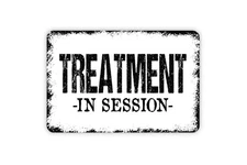 Treatment In Session Metal Wall Art for Indoor/Outdoor
