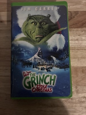 How The Grinch Stole Christmas  VHS  Jim Carrey  2001