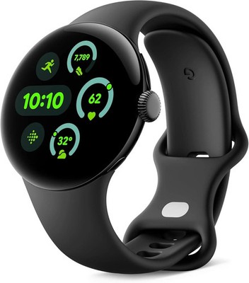Google Pixel Watch 3 LTE 41mm Matte Black mit Sportarmband Obsidian - NEU