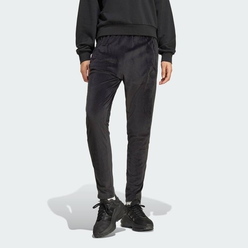 adidas Tiro Cut 3-Stripes Corduroy Velour Track Pants Gray L