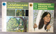 Lot of 2 Grumbacher Art Books - Landscape Painting  Drawing Heads and Hands