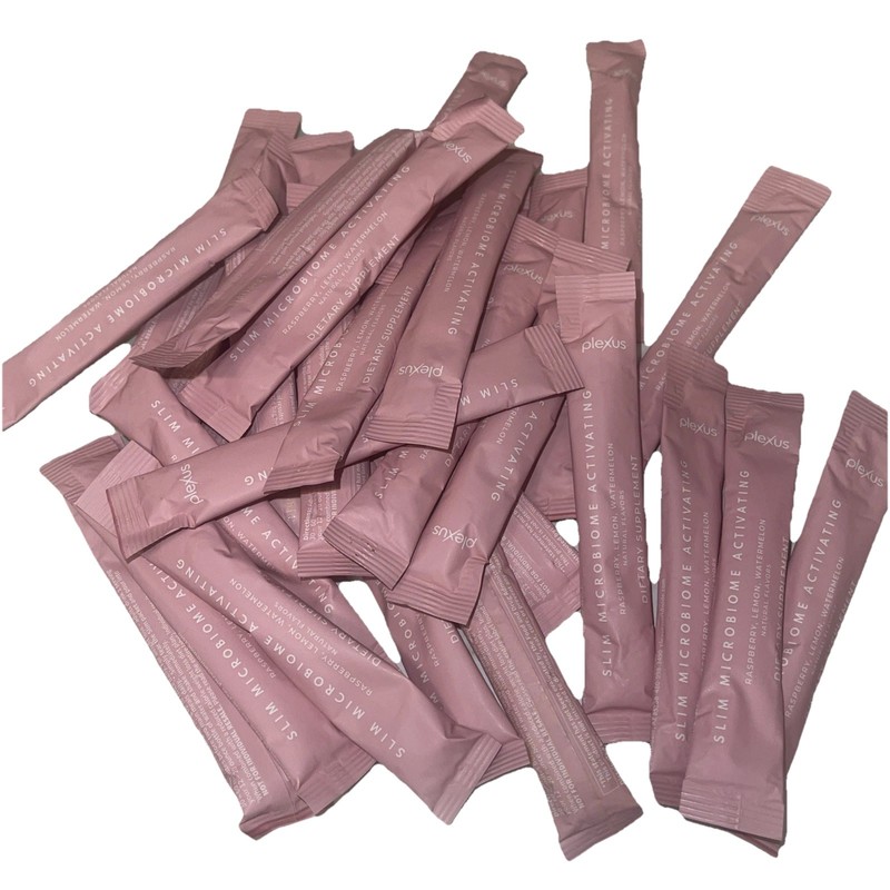 30 Plexus Slim Microbiome Activating Individual Packs Raspberry Lemon Watermelon