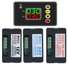 LED Digital Timing Smart Trigger Cycle Timer Delay Relay Module DC12V 24V AC110V