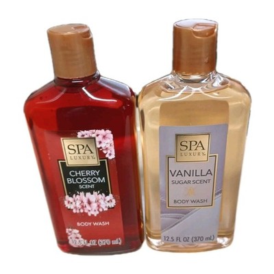 Spa Luxury Cherry Blossom Scent /Vanilla Sugar Scent 12.5fl Ozs