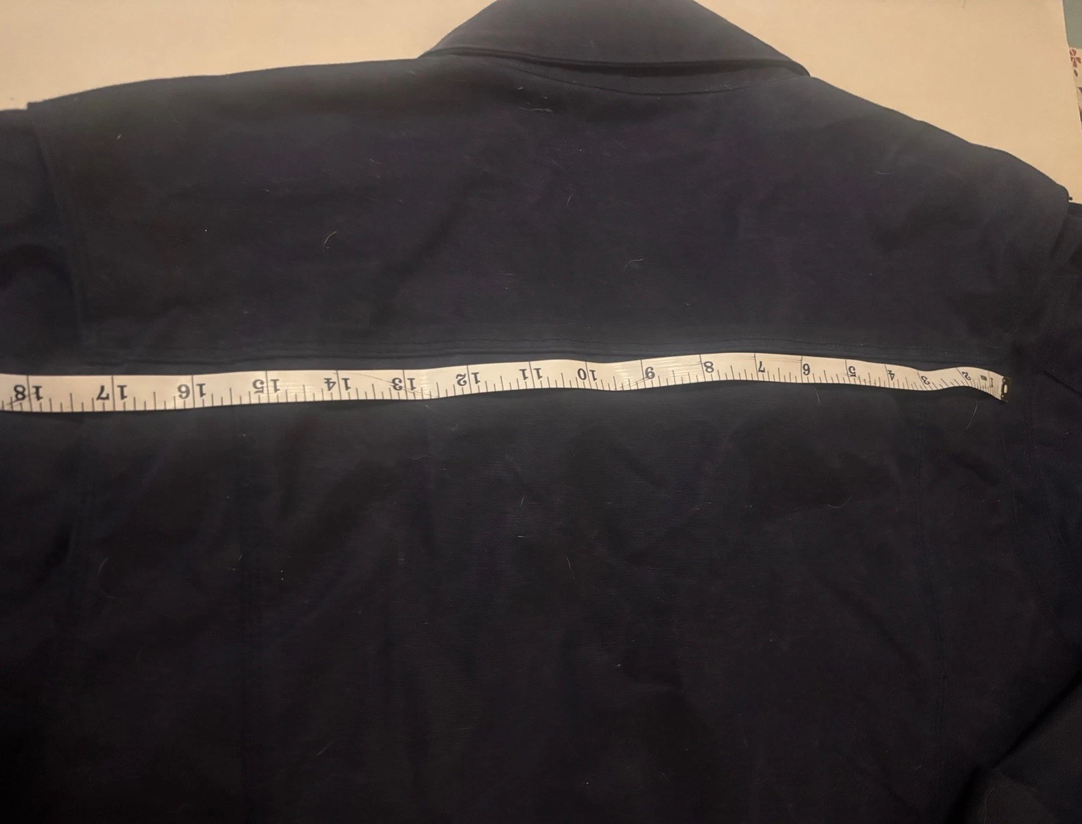Freenote RJ-1 Cloth Riders Jacket Waxed Canvas 2XL Navy Blue - product detail image 6