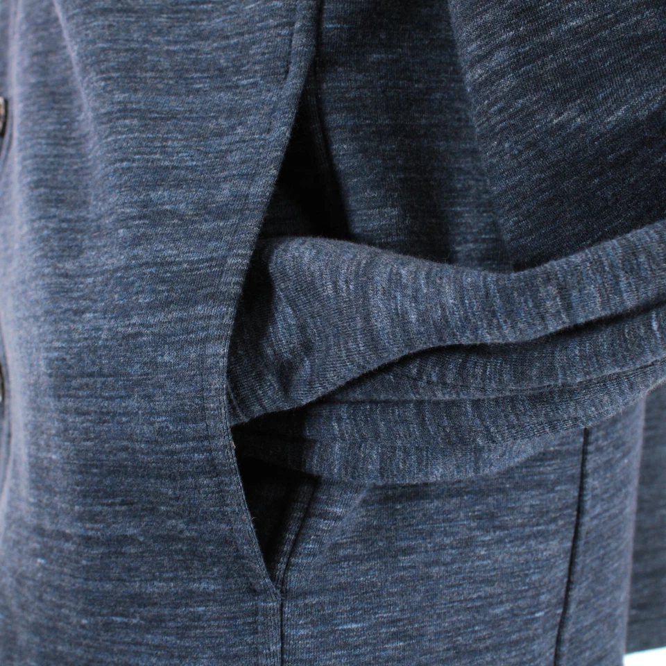 Sobrecamisa Luciano Barbera Nueva con Etiquetas Mezcla Algodón/Nylon Talla 50 EE. UU. 40 Azul/Gris Melange Foto 4 de 4