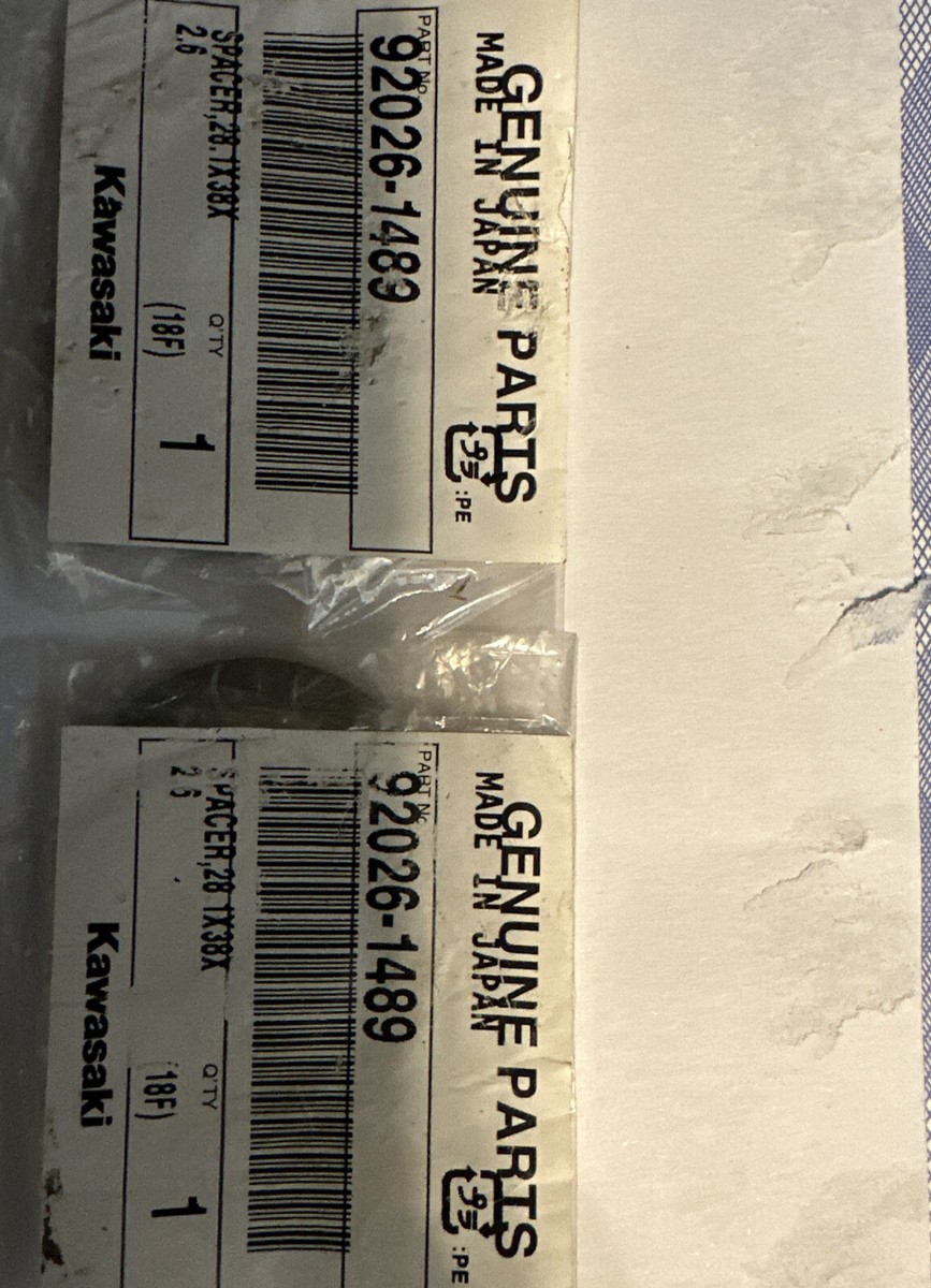 日の丸陣笠 2X Kawasaki Mule 3010, 4000, 4010 Spacer 28.1X38X2.6 NOS