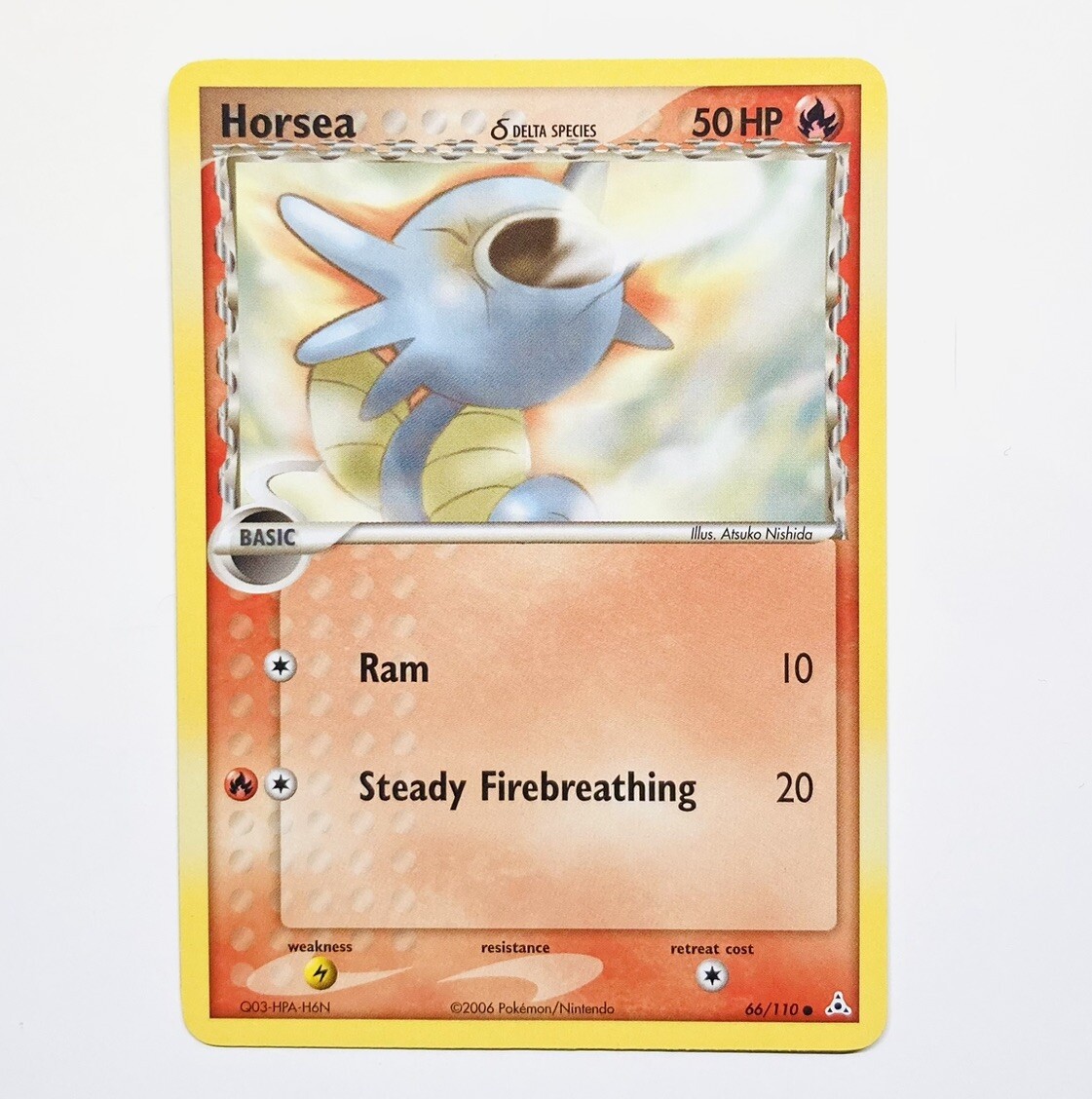 Horsea 66/110 EX Holon Phantoms Common 2006 Nintendo Pokemon Card NM