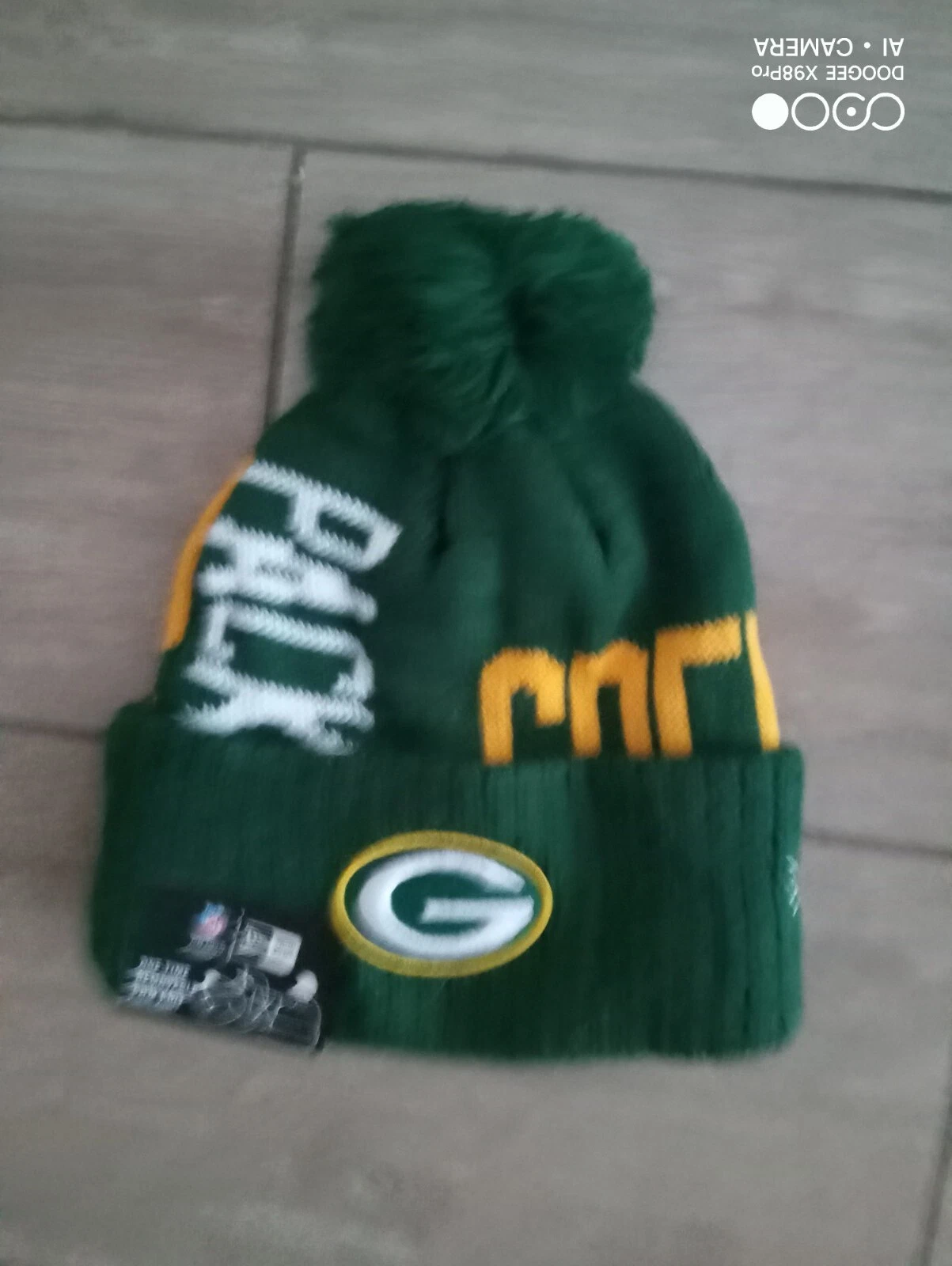 Green Bay Packers NFL Bobble Beanie Team Multi Colour Tag Still On