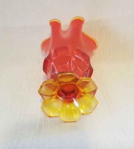 Fenton Ambergina Handkerchief Vase - Picture 5 of 8