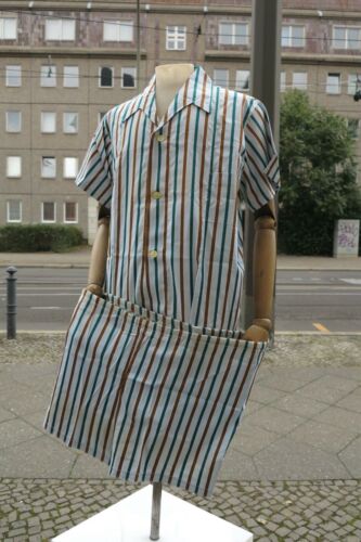 Eichsfeld GDR pajamas 56 pajamas 70s TRUE VINTAGE 70s mens pajamas NOS original packaging - Picture 1 of 11