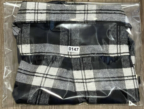 Dark Blue/White Plaid cute snap-up shirt for small dog-L - Picture 10 of 10