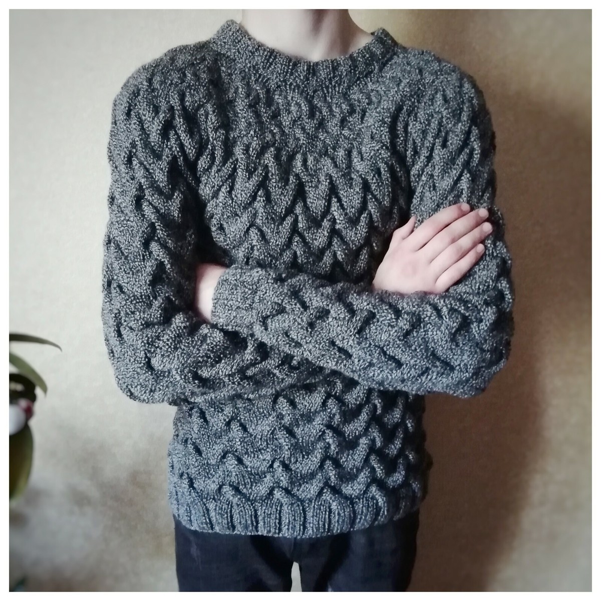 Handmade Woolen Sweater Design For Gents GraminArts Half Sweater