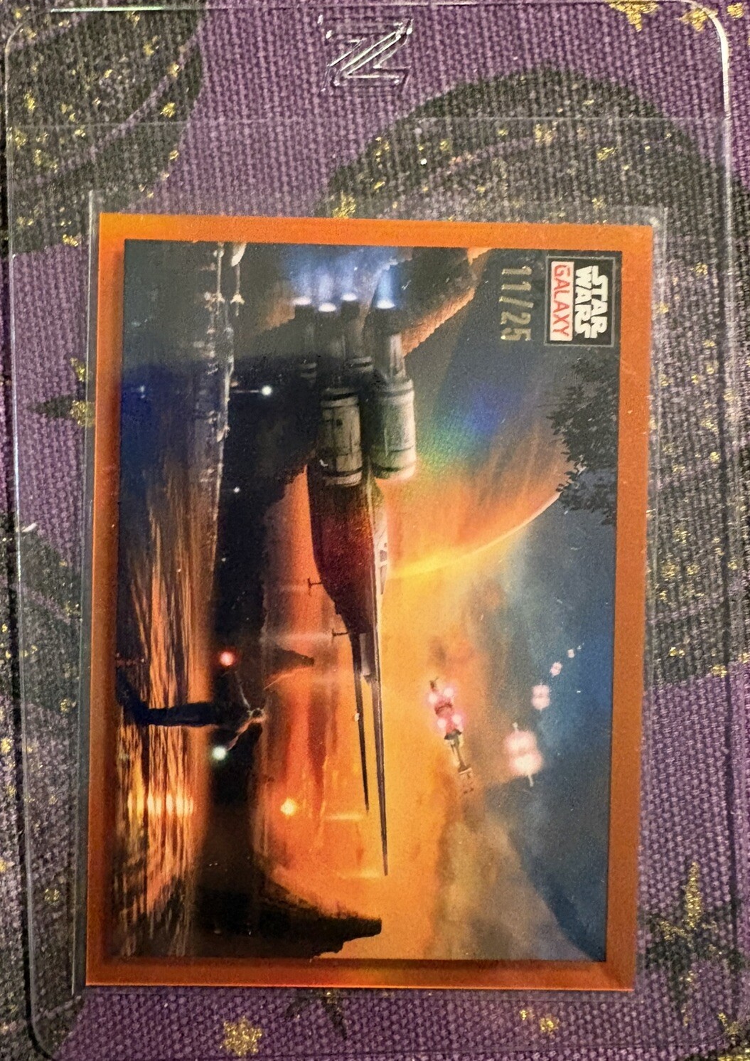 2023 Topps Chrome Star Wars Galaxy Dawn Of The Rebellion Orange Refractor/25 🔥