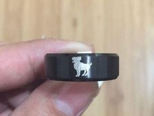 12 Constellation Zodiac Black Ring Women Men Couple Rings Jewelry Gift