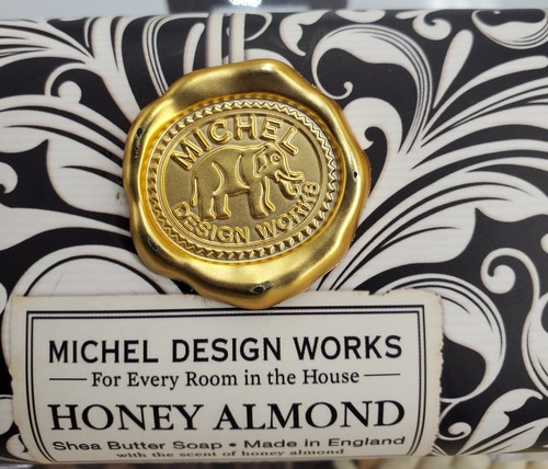 NEW Michel Design Works Large 8.7 oz Artisanal Bar Bath Soap Honey Almond (VS)** - 第 3/9 張圖片