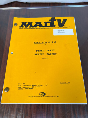 MADtv 1997 TV Series Show Script, Bobcat Goldthwait, Debra Wilson  Nicole Sul
