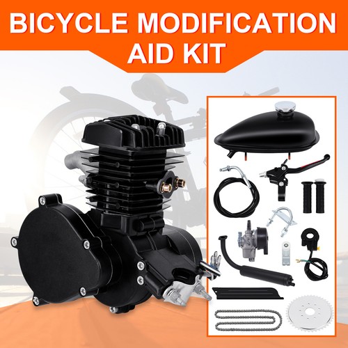 2-Takt 50cc Moteur Motorisierte Gas Fahrrad Benzin Hilfsmotor Engine Kit Bicyle