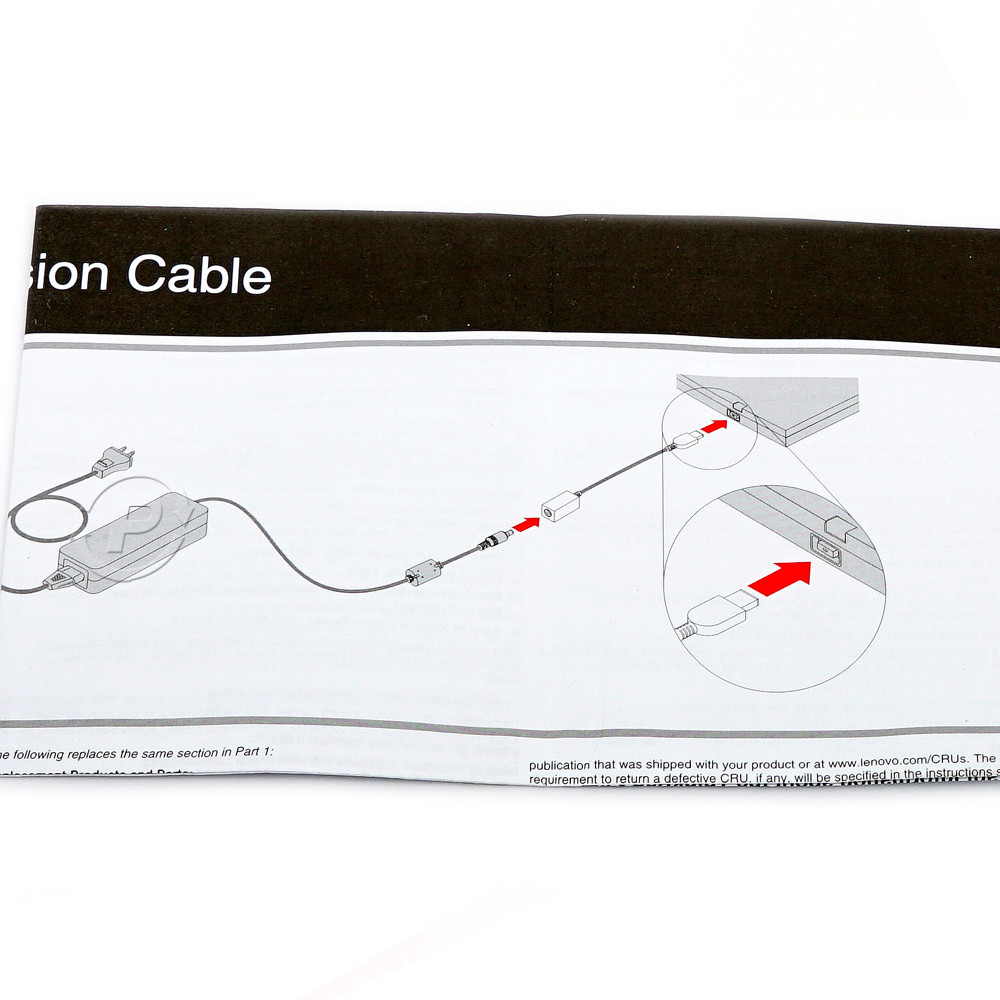 Genuine Lenovo 0B47046 Adapter Cable Barrel F to Slim Tip M Power for ThinkPad