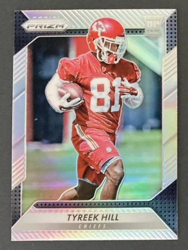2016 Prizm Tyreek Hill SILVER PRIZM HOLO Rookie RC  #296 Chiefs Dolphins NFL  🔥