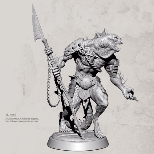 Figurine Orc Guerrier Maléfique En Résine 50mm - Kit 3D Non Assemblé à Peindre - Échelle 1/35 - Modélisme Fantasy - Neuf