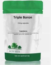 ECO-VITS: Cápsulas Triple Boro 15mg - Salud ósea y apoyo articular, impulso inmunológico