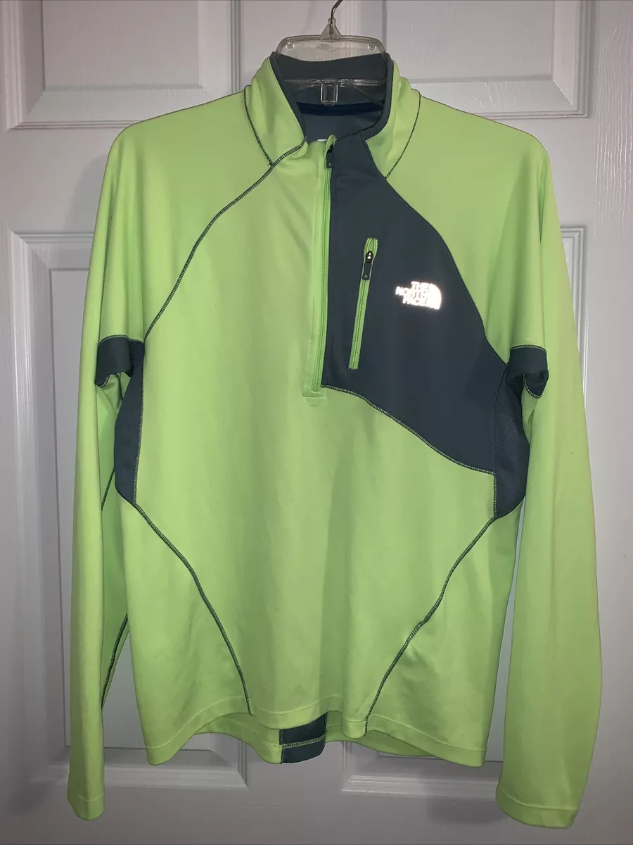 Lime green shop north face jacket